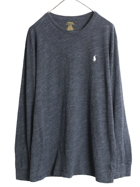 ポロ ラルフローレン 長袖 Tシャツ メンズ L / ロンT ロングスリーブ コットン ワンポイント ポニー カットソー シングルステッチ インナー