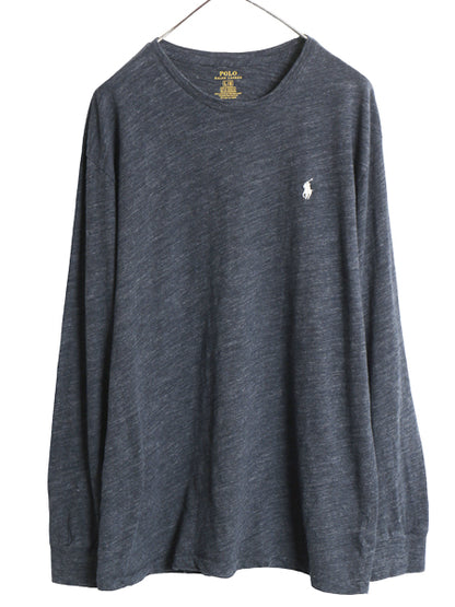 ポロ ラルフローレン 長袖 Tシャツ メンズ L / ロンT ロングスリーブ コットン ワンポイント ポニー カットソー シングルステッチ インナー