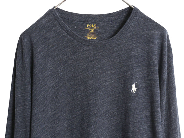 ポロ ラルフローレン 長袖 Tシャツ メンズ L / ロンT ロングスリーブ コットン ワンポイント ポニー カットソー シングルステッチ インナー