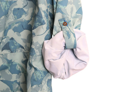 パタゴニア ロングスリーブ ソル パトロール シャツ メンズ XL / 21年製 長袖シャツ フィッシング マンタ 総柄 ボタンダウン 大きいサイズ