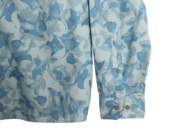 パタゴニア ロングスリーブ ソル パトロール シャツ メンズ XL / 21年製 長袖シャツ フィッシング マンタ 総柄 ボタンダウン 大きいサイズ