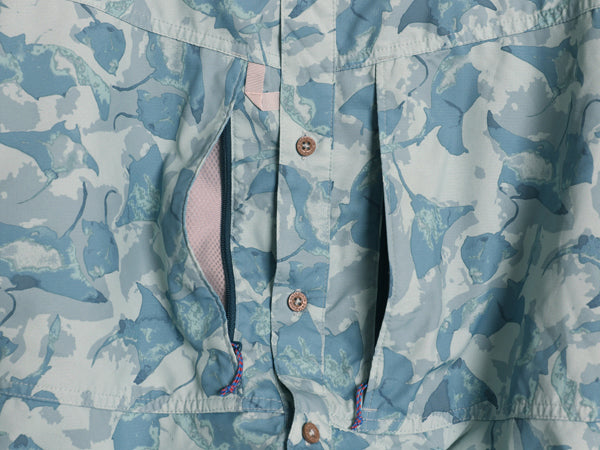 パタゴニア ロングスリーブ ソル パトロール シャツ メンズ XL / 21年製 長袖シャツ フィッシング マンタ 総柄 ボタンダウン 大きいサイズ