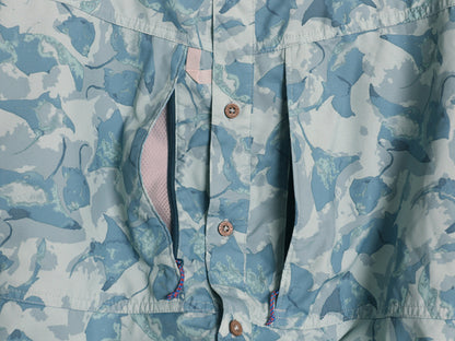 パタゴニア ロングスリーブ ソル パトロール シャツ メンズ XL / 21年製 長袖シャツ フィッシング マンタ 総柄 ボタンダウン 大きいサイズ