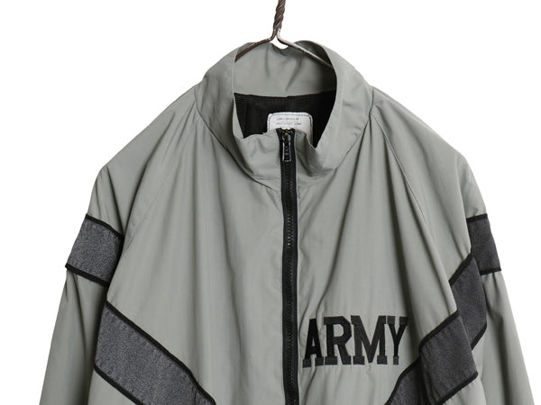 00s 米軍実物 US ARMY ナイロン トレーニング ジャケット LARGE REGULAR 古着 04年製 オールド ミリタリー IPFU 軍物 ブルゾン ジャンパー