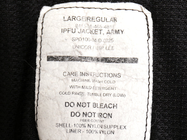 00s 米軍実物 US ARMY ナイロン トレーニング ジャケット LARGE REGULAR 古着 04年製 オールド ミリタリー IPFU 軍物 ブルゾン ジャンパー