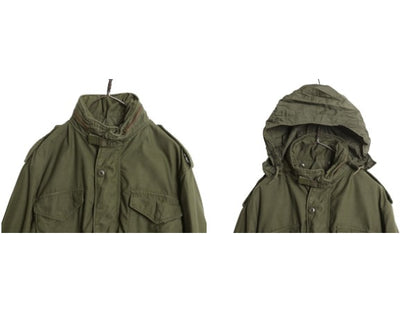 70s ALPHA社製 米軍実物 US ARMY M-65 フィールド ジャケット MEDIUM REGULAR 75年製 ヴィンテージ ミリタリー 3rd ブラス 軍物 ステンシル