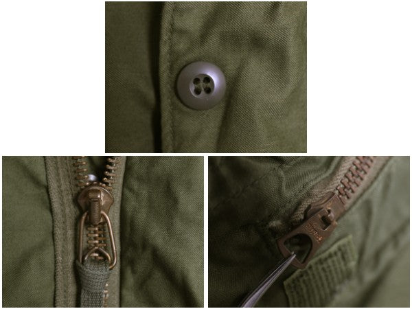 70s ALPHA社製 米軍実物 US ARMY M-65 フィールド ジャケット MEDIUM REGULAR 75年製 ヴィンテージ ミリタリー 3rd ブラス 軍物 ステンシル