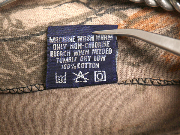 90s USA製 リアルツリー カモ デュオフォールド タートルネック 長袖 Tシャツ メンズ XL / オールド ハンティング 迷彩 総柄 大きいサイズ