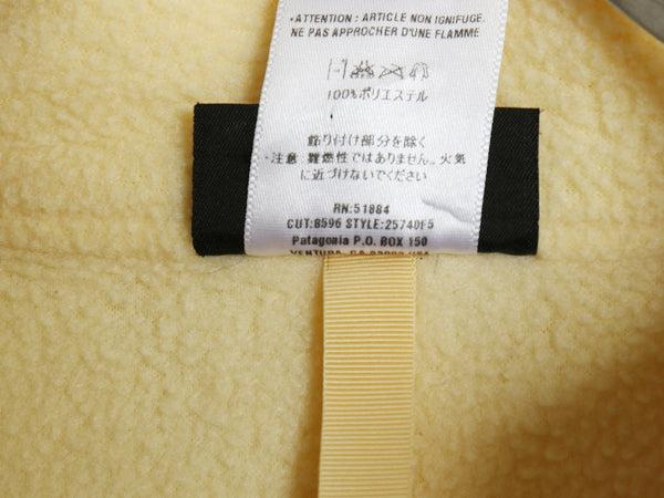 00s パタゴニア マースピアル シンチラ フリース ジャケット レディース L / アウトドア 05年製 オールド プルオーバー ハーフジップ 黄色