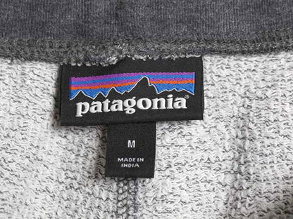 パタゴニア ポケット付き スウェット パンツ メンズ M 古着 21年製 裏起毛 トレーナー アウトドア ワンポイント イージーパンツ 霜降り 灰