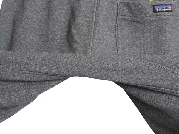 パタゴニア ポケット付き スウェット パンツ メンズ M 古着 21年製 裏起毛 トレーナー アウトドア ワンポイント イージーパンツ 霜降り 灰