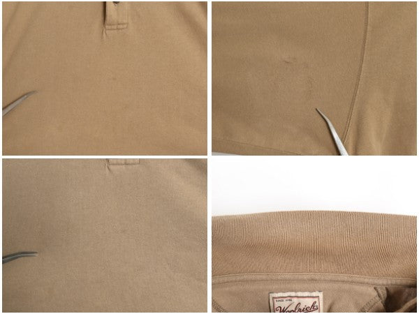  90s ウールリッチ 長袖 デザイン ポロシャツ メンズ XL / オールド 旧タグ ラガーシャツ 素材 ボックス コットン 大きいサイズ アウトドア