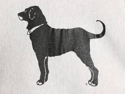 90s USA製 The Black Dog ドッグ プリント ハイネック スウェット メンズ レディース M オールド 裏起毛 トレーナー ヘビーウェイト グレー