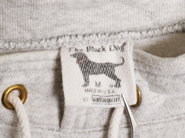 90s USA製 The Black Dog ドッグ プリント ハイネック スウェット メンズ レディース M オールド 裏起毛 トレーナー ヘビーウェイト グレー