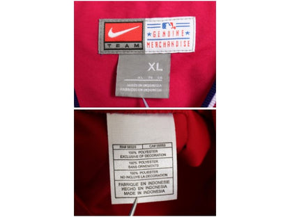 レッドソックス ナイロン ジャケット メンズ XL / MLB オフィシャル ナイキ Vネック ウィンドブレーカー センター スウッシュ 大きいサイズ