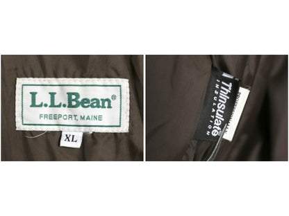 90s エルエルビーン A-2 タイプ 本革 レザー フライト ジャケット メンズ XL / オールド 革ジャン ブルゾン ボンバー 中綿 大きいサイズ 茶