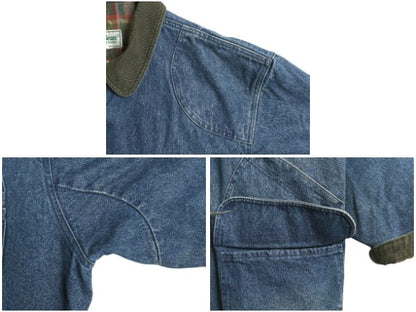 80s エルエルビーン デニム ハンティング ジャケット メンズ XL ヴィンテージ カバーオール フィールド コート ライナー付き 大きいサイズ