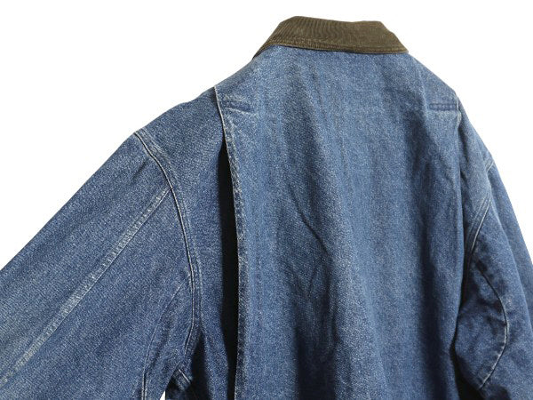 80s エルエルビーン デニム ハンティング ジャケット メンズ XL ヴィンテージ カバーオール フィールド コート ライナー付き 大きいサイズ