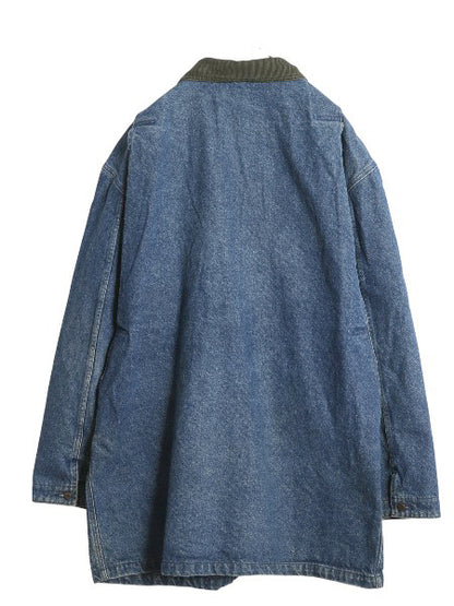 80s エルエルビーン デニム ハンティング ジャケット メンズ XL ヴィンテージ カバーオール フィールド コート ライナー付き 大きいサイズ