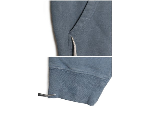 ノースフェイス プリント スウェット フード パーカー メンズ L 程 古着 アウトドア プルオーバー トレーナー 裏起毛 トップス シンプル 青