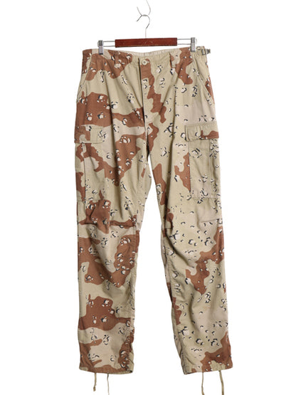 90s US ARMY 米軍実物 デザート カモ カーゴ パンツ MEDIUM LONG / オールド 90年製 BDU 6C チョコチップ 迷彩柄 ミリタリー 軍物 ボトムス