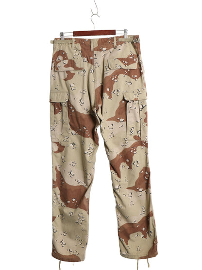 90s US ARMY 米軍実物 デザート カモ カーゴ パンツ MEDIUM LONG / オールド 90年製 BDU 6C チョコチップ 迷彩柄 ミリタリー 軍物 ボトムス
