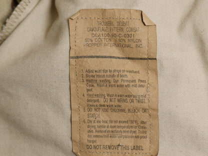 90s US ARMY 米軍実物 デザート カモ カーゴ パンツ MEDIUM LONG / オールド 90年製 BDU 6C チョコチップ 迷彩柄 ミリタリー 軍物 ボトムス