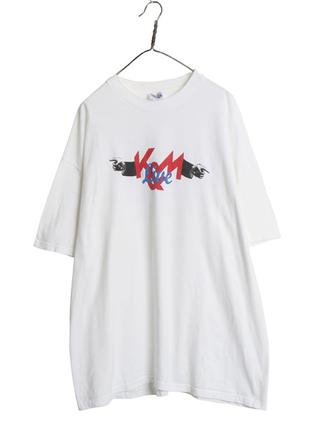 90s ジョーク メッセージ プリント Tシャツ メンズ XXL オールド イラスト 両面 グラフィック アート ヘビーウェイト 企業 大きいサイズ 白