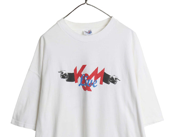 90s ジョーク メッセージ プリント Tシャツ メンズ XXL オールド イラスト 両面 グラフィック アート ヘビーウェイト 企業 大きいサイズ 白