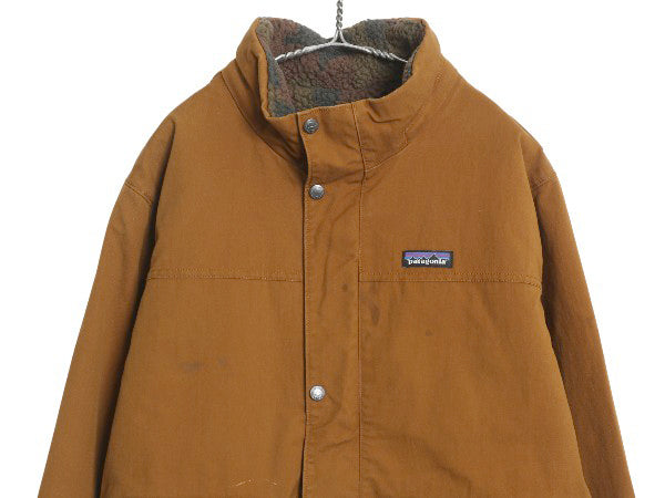 パタゴニア メープル グローブ キャンバス ジャケット メンズ XL / 18年製 ダック 裏 ボア パイル フリース 中綿 収納 フード 大きいサイズ