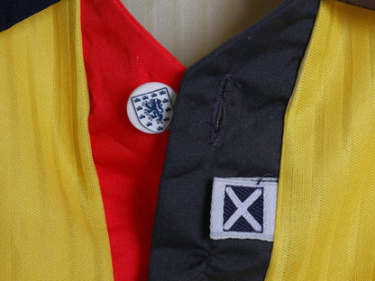 90s イギリス製 ☆ アンブロ スコットランド 代表 サッカー ユニフォーム メンズ L / オールド 97 98 当時物 ワールドカップ アウェイ 黄