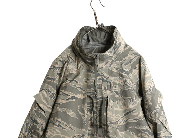 デッドストック 米軍実物 APECS デジタル タイガーカモ 迷彩 ゴアテックス ジャケット MEDIUM REGULAR / 新品 ミリタリー USAF ABU ECWCS