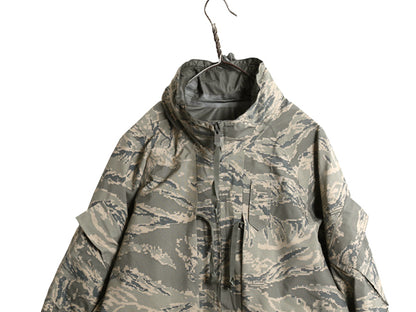 デッドストック 米軍実物 APECS デジタル タイガーカモ 迷彩 ゴアテックス ジャケット MEDIUM REGULAR / 新品 ミリタリー USAF ABU ECWCS