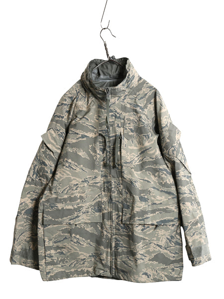 デッドストック 米軍実物 APECS デジタル タイガーカモ 迷彩 ゴアテックス ジャケット MEDIUM REGULAR / 新品 ミリタリー USAF ABU ECWCS