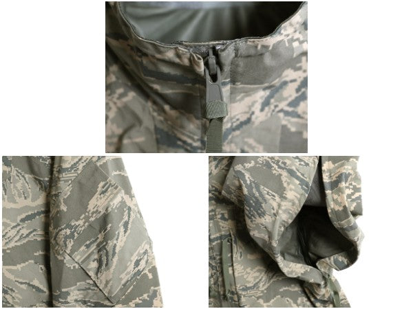 デッドストック 米軍実物 APECS デジタル タイガーカモ 迷彩 ゴアテックス ジャケット MEDIUM REGULAR / 新品 ミリタリー USAF ABU ECWCS