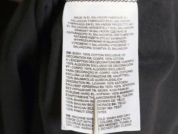 ノースフェイス ロゴ プリント 長袖 Tシャツ メンズ L / アウトドア ロンT ロングスリーブ クルーネック カットソー モノトーン ブラック