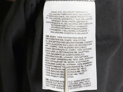 ノースフェイス ロゴ プリント 長袖 Tシャツ メンズ L / アウトドア ロンT ロングスリーブ クルーネック カットソー モノトーン ブラック