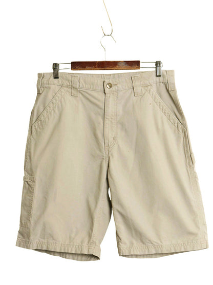 カーハート ペインター ショートパンツ メンズ 34 / 古着 コットン キャンバス ショーツ 短パン ダック ワーク ハーフパンツ ワンポイント