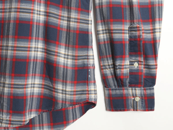 ラルフローレン チェック 長袖 ボタンダウン シャツ メンズ L / 古着 ポロ CLASSIC FIT オックスフォード コットン ワンポイント ポニー BD