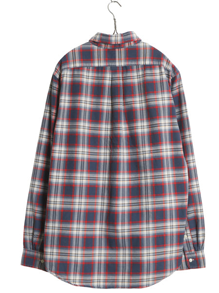 ラルフローレン チェック 長袖 ボタンダウン シャツ メンズ L / 古着 ポロ CLASSIC FIT オックスフォード コットン ワンポイント ポニー BD