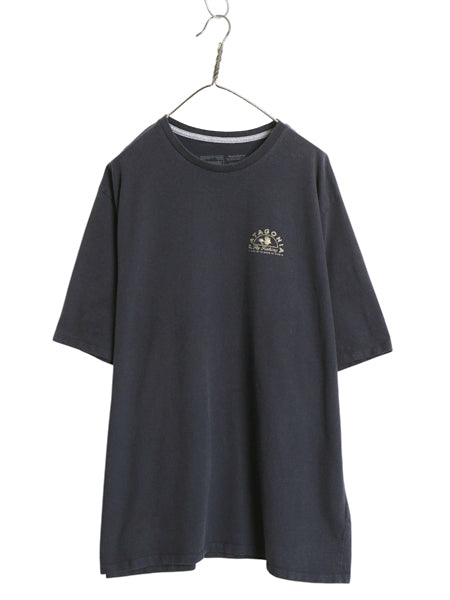 パタゴニア 両面 プリント 半袖 Tシャツ メンズ XXL / 22年製 アウトドア 大きいサイズ グラフィック アート イラスト バックプリント 紺 