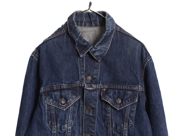 60s 70s USA製 ★ リーバイス 70505 4th BIG E インディゴ デニム ジャケット メンズ XL 程 古着 ヴィンテージ トラッカー ジージャン 濃紺