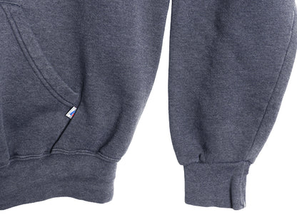 00s ラッセル 無地 スウェット フード パーカー メンズ レディース XL / オールド プルオーバー トレーナー ブランク 裏起毛 大きいサイズ