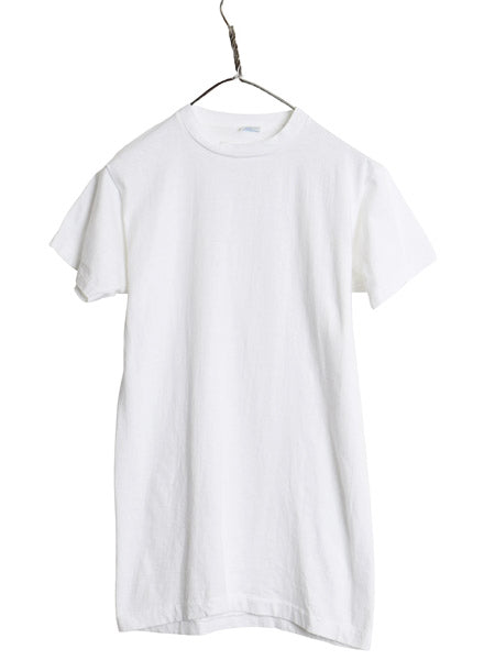 デッドストック 70s USA製 チャンピオン 無地 半袖 Tシャツ メンズ M 新品 ヴィンテージ バータグ ブランク シングルステッチ ソリッド 白