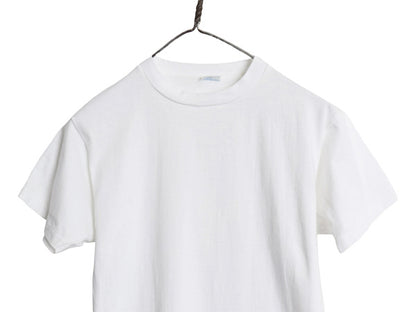 デッドストック 70s USA製 チャンピオン 無地 半袖 Tシャツ メンズ M 新品 ヴィンテージ バータグ ブランク シングルステッチ ソリッド 白