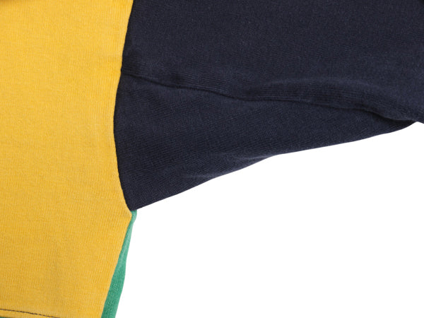 USA製 ランズエンド 長袖 ラガーシャツ メンズ M ラグビー 長袖シャツ ポロシャツ コットン クレイジー パターン カットソー マルチカラー