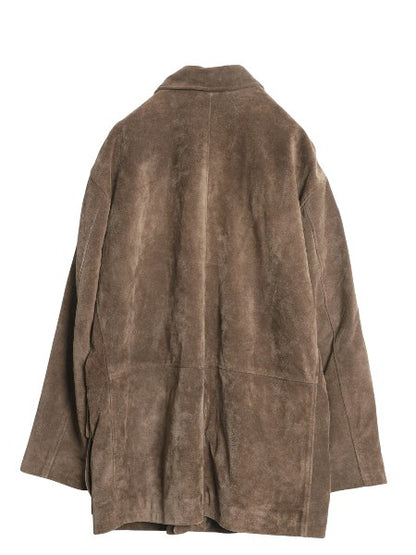 90s ポロ ラルフローレン 本革 スウェード レザー ハーフ コート メンズ L / オールド 革ジャン 中綿 キルティング ジャケット フィールド