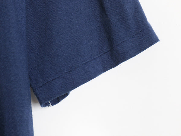 80s USA製 US NAVY 3段 プリント 半袖 Tシャツ メンズ M / ヴィンテージ シングルステッチ カットソー ミリタリー 軍物 海軍 USN ネイビー