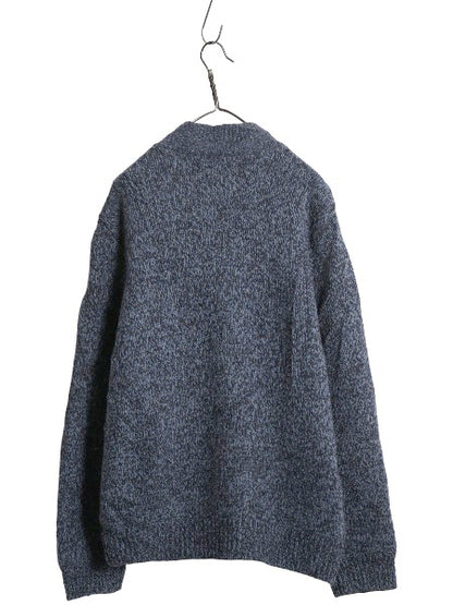 エルエルビーン フルジップ ニット セーター ジャケット メンズ XL / ドライバーズ ラム ウール カーディガン ライナー付き 大きいサイズ