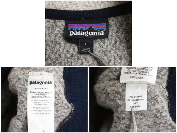 パタゴニア ウーリエステル フリース ジャケット メンズ XL / 18年製 プルオーバー アウトドア ハーフジップ ウール 大きいサイズ シンプル